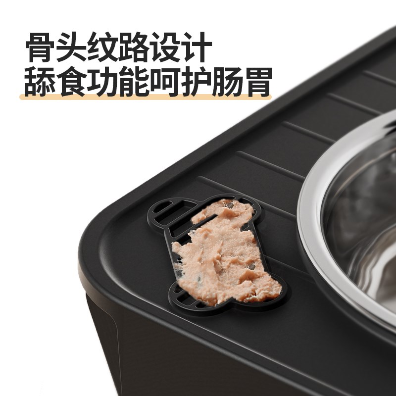 狗碗狗盆大型犬304不锈钢防打翻护颈金毛拉布拉多喝水一体食盆