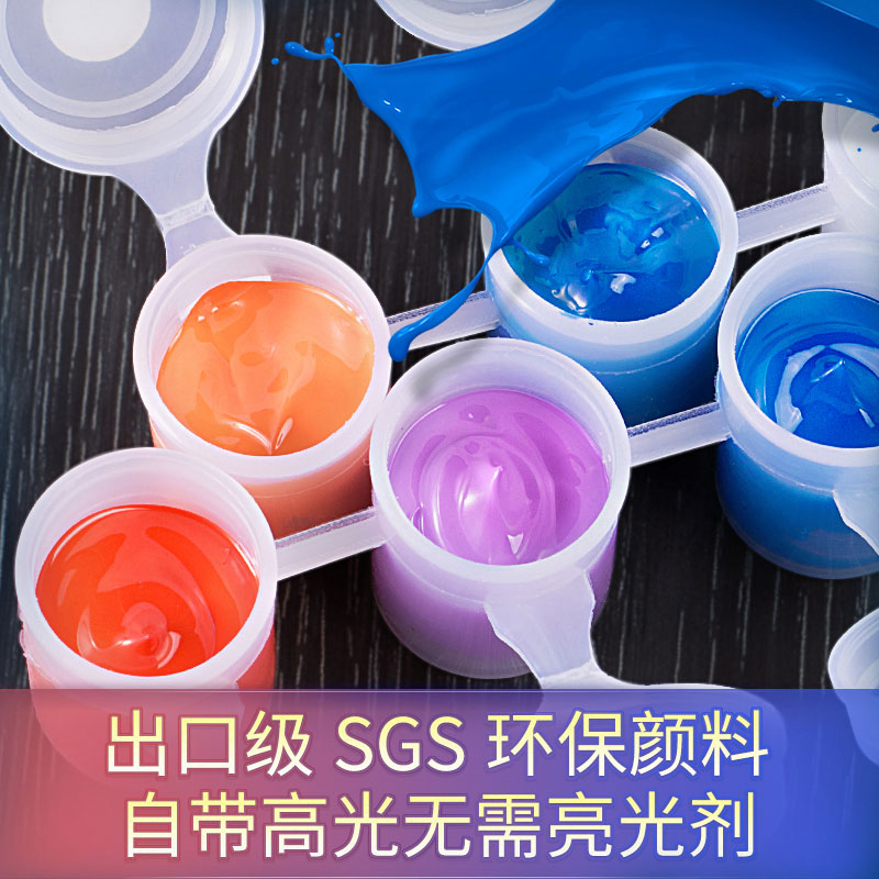 自油自画 数字油画diy 客厅玄关卧室手绘风景欧式装饰画 水城印象