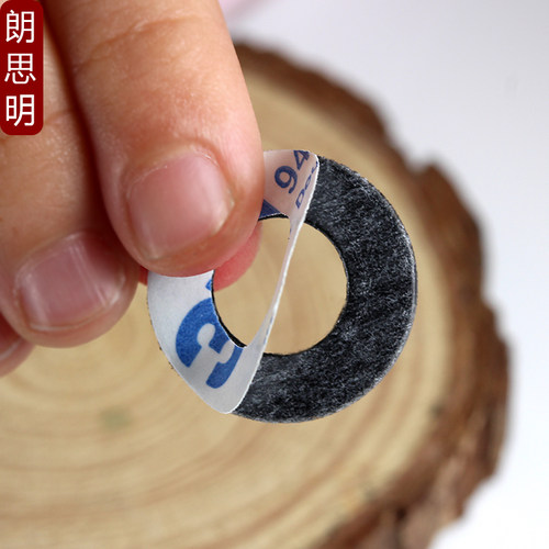 pvc黑色平垫单面背胶 粘胶塑料圆垫圈带胶螺丝垫片绝缘硬介子定做