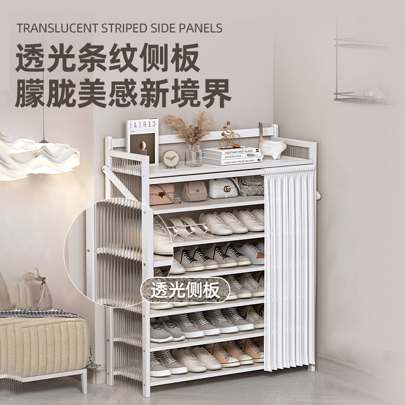 折叠免安装鞋架子家用门口多层简易室内防尘收纳经济型鞋柜置物架
