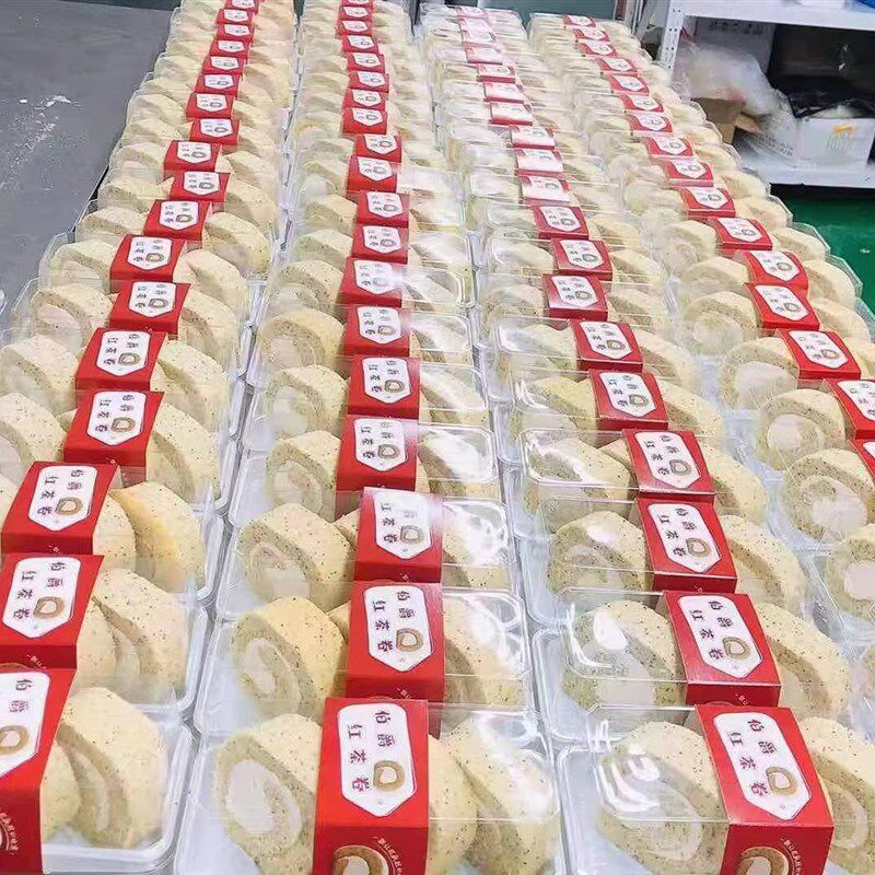 贝琪酸奶天使乳酪奇异果蛋糕卷舒维特巧克力小被戚风包装盒100个