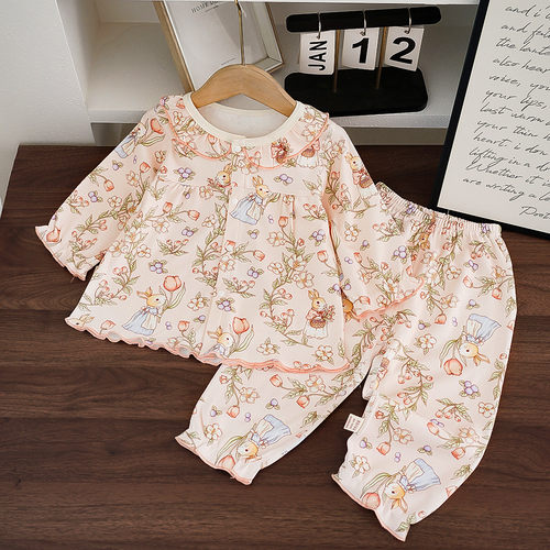 衣服春秋装新生儿a类连体衣女宝宝外出洋气爬爬服韩版
