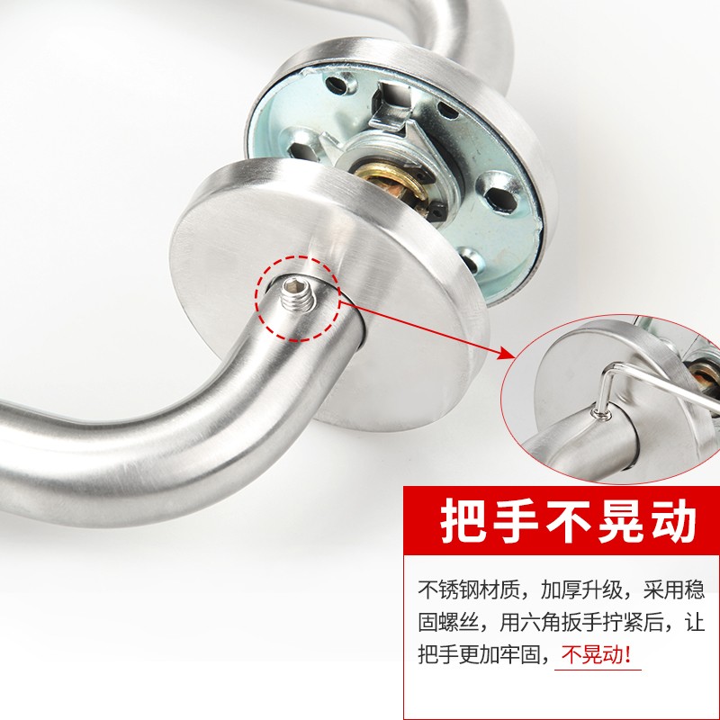 A07防火门锁全套钥匙防盗锁把手不晃动消防门锁通用型欧标品质