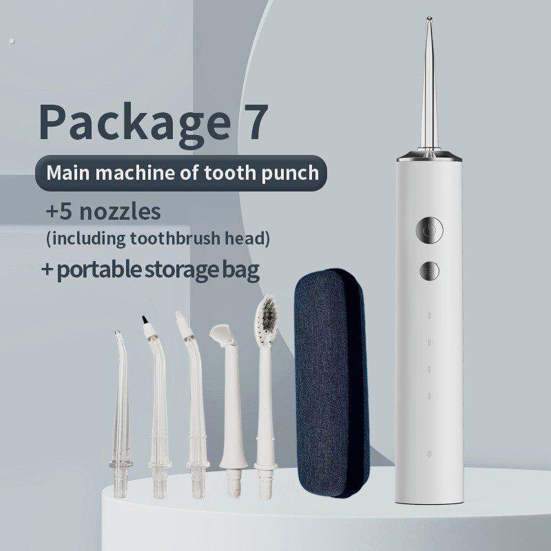 新品英文无水箱电动冲牙机可携式家用洁牙器水牙线洗牙器