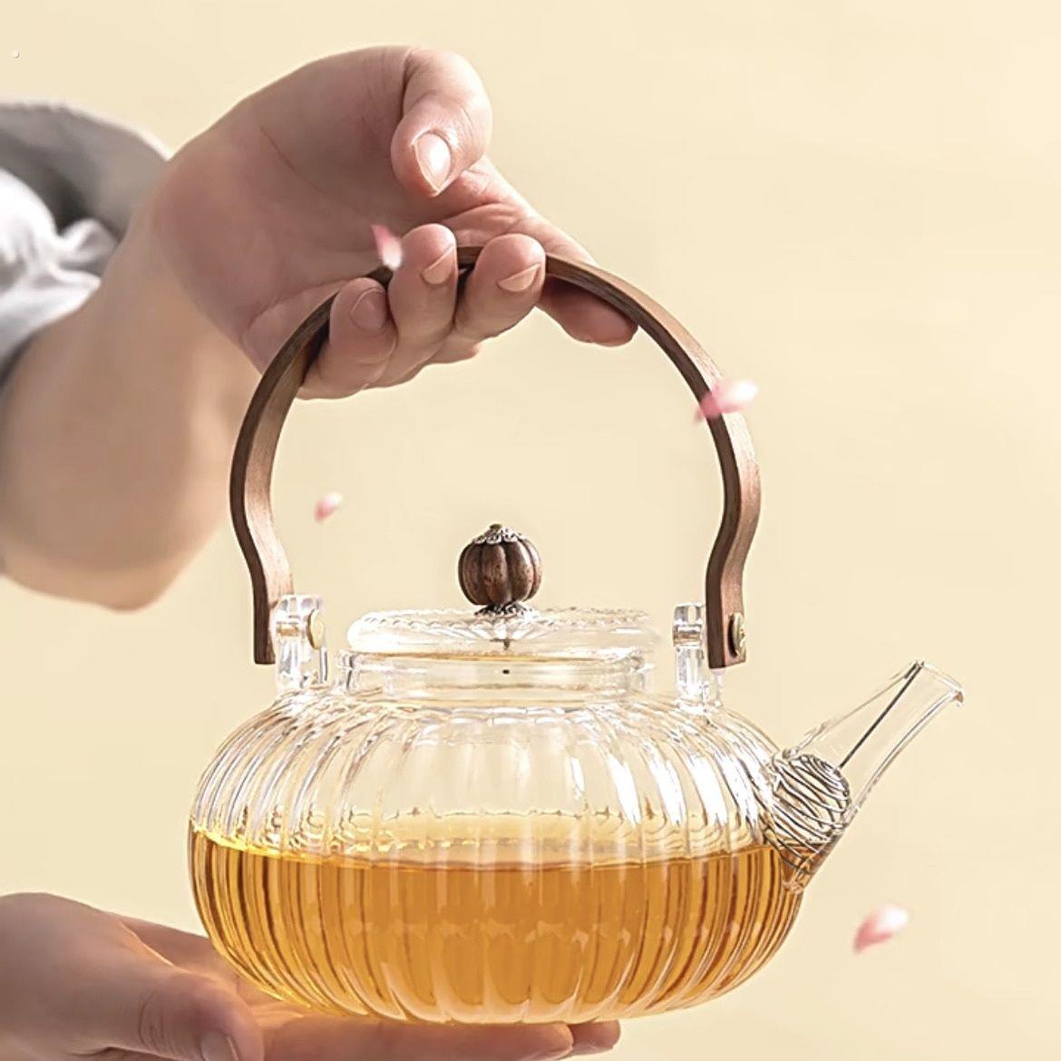 玻璃加厚茶壶蒸煮南瓜过滤提梁电陶炉家用煮茶耐高温养生水壶茶具