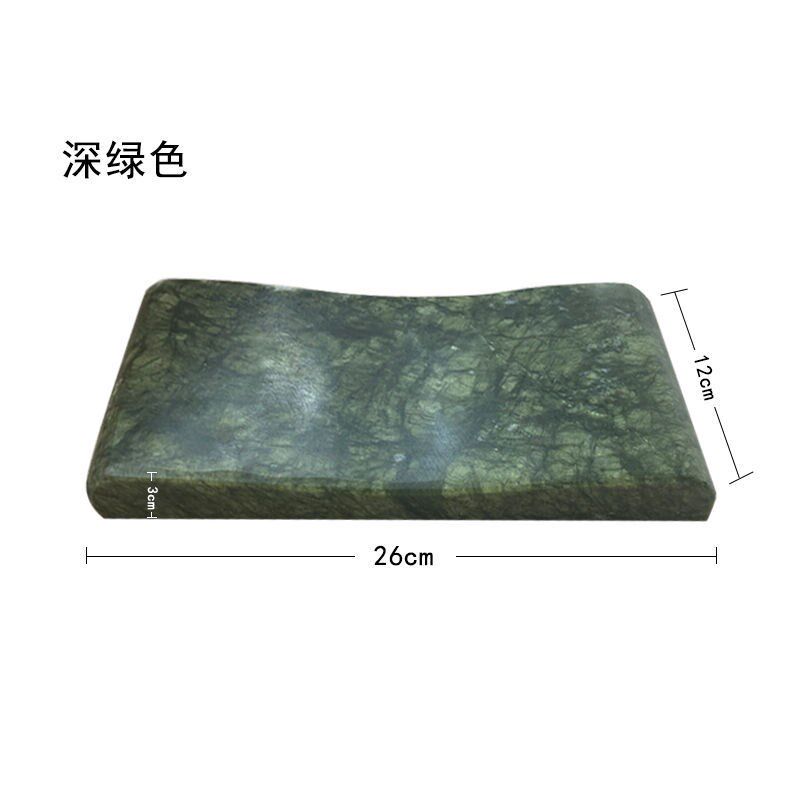 岫玉枕玉石加工雕刻整块包邮护颈健康助眠清凉汗蒸按摩助