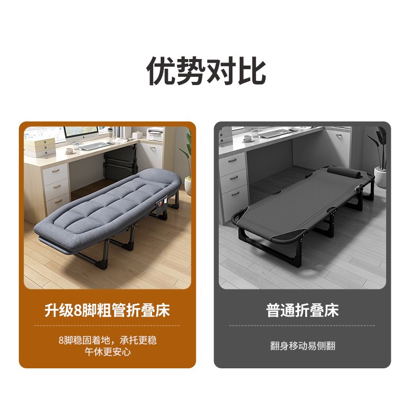 夏季折叠床午休单人午睡办公室工位值班夜班陪护床成人睡觉行军床