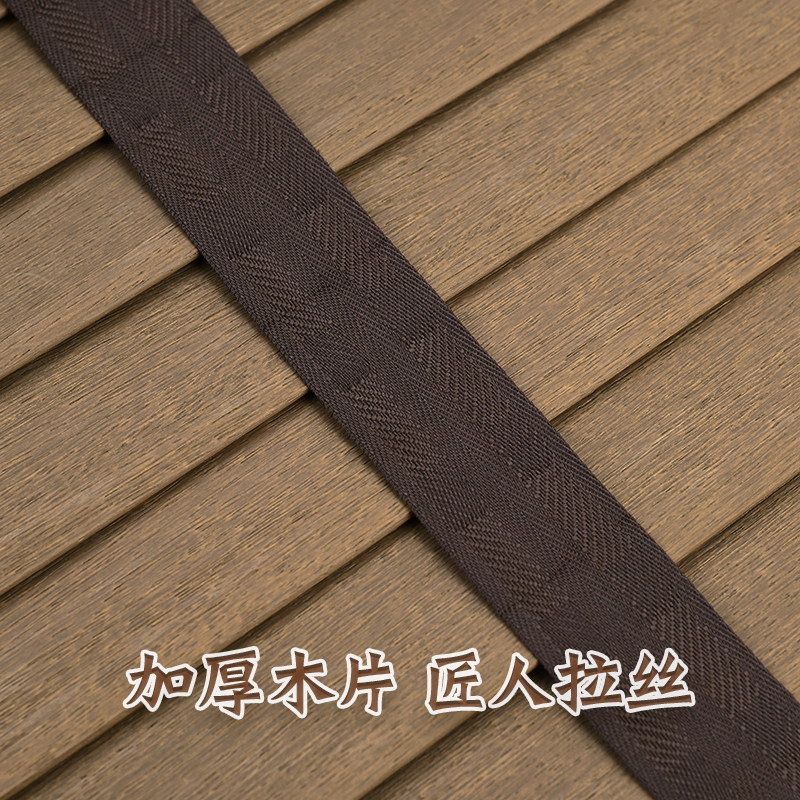 贵品实木拉丝百叶窗帘中古风客厅书房隔断办公卧室遮阳调光百叶帘