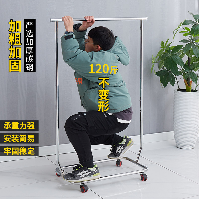 服装店展示架落地式组合折叠单杠衣架中岛陈列架龙门架女装店货架