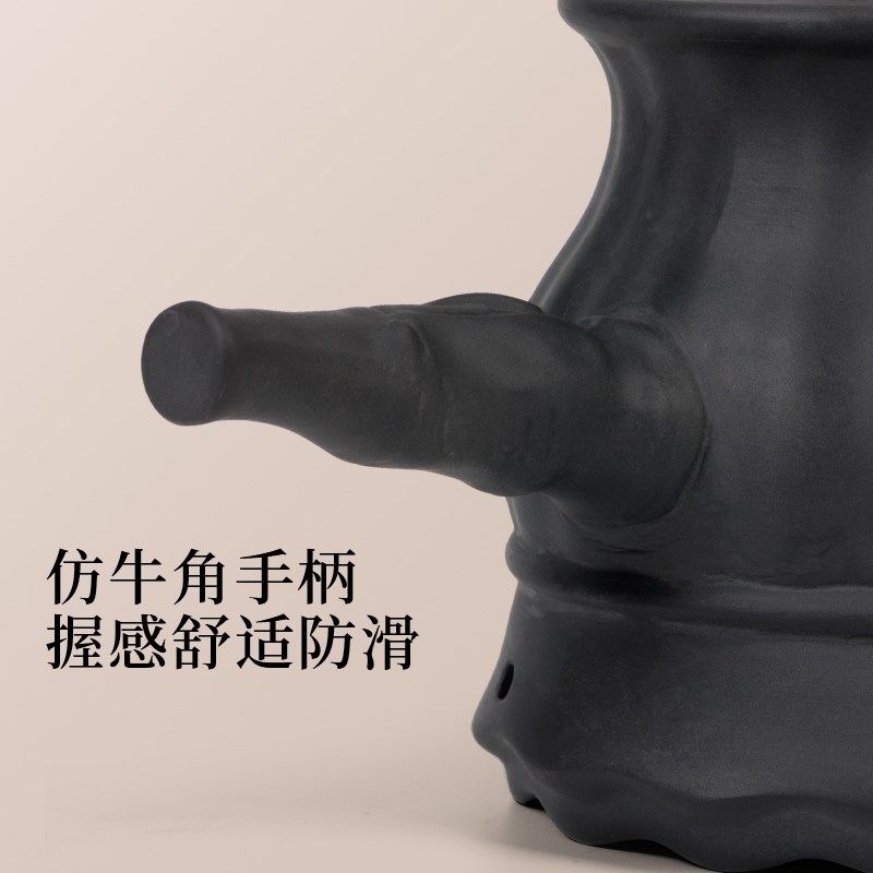 莲花砭石火龙罐双层加厚中医专用罐温灸仪5cm大艾柱刮痧罐防掉灰