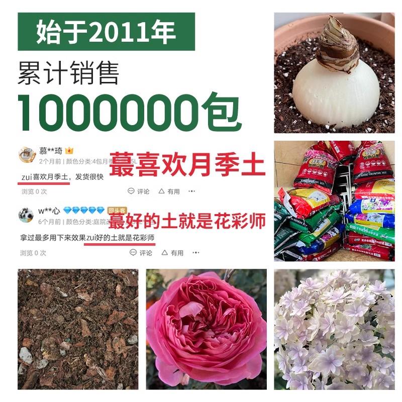 虹越花彩师花土营养土通用型家用种菜养花月季铁线莲通用专用介质