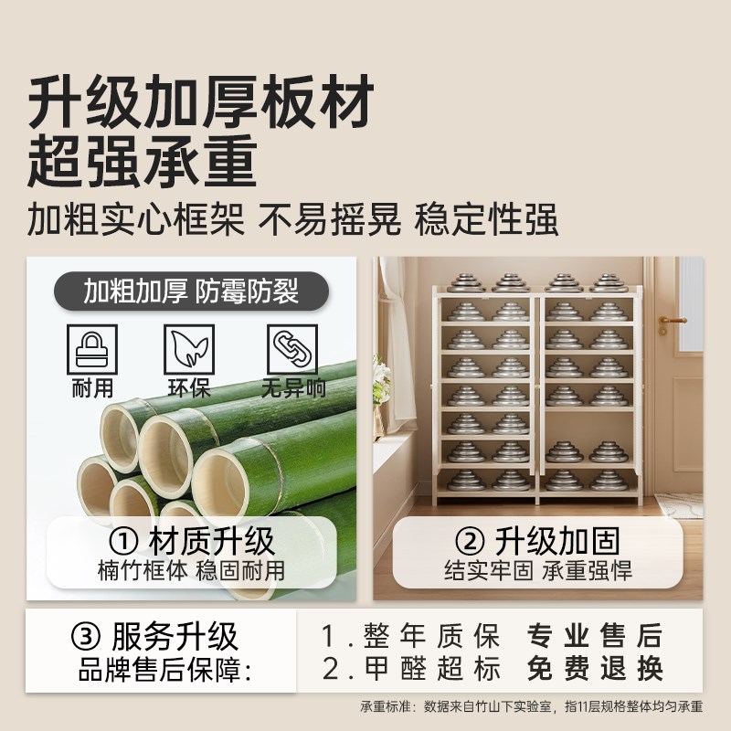鞋架多层家用门口简易带门防尘鞋柜大容量超大收纳柜入户门玄关柜