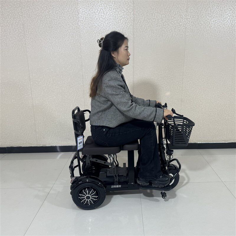 新款家用老年代步折叠锂电便携电动三轮车