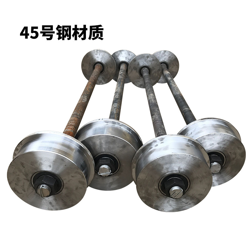 地铁 1435火车铁轨钢轨轮轨道单边轮 矿车轮 重型 滑 槽轮 轨道轮