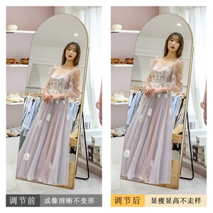 显高显瘦全身镜服装店试衣镜设计感穿衣镜女装店落地镜直播用镜子