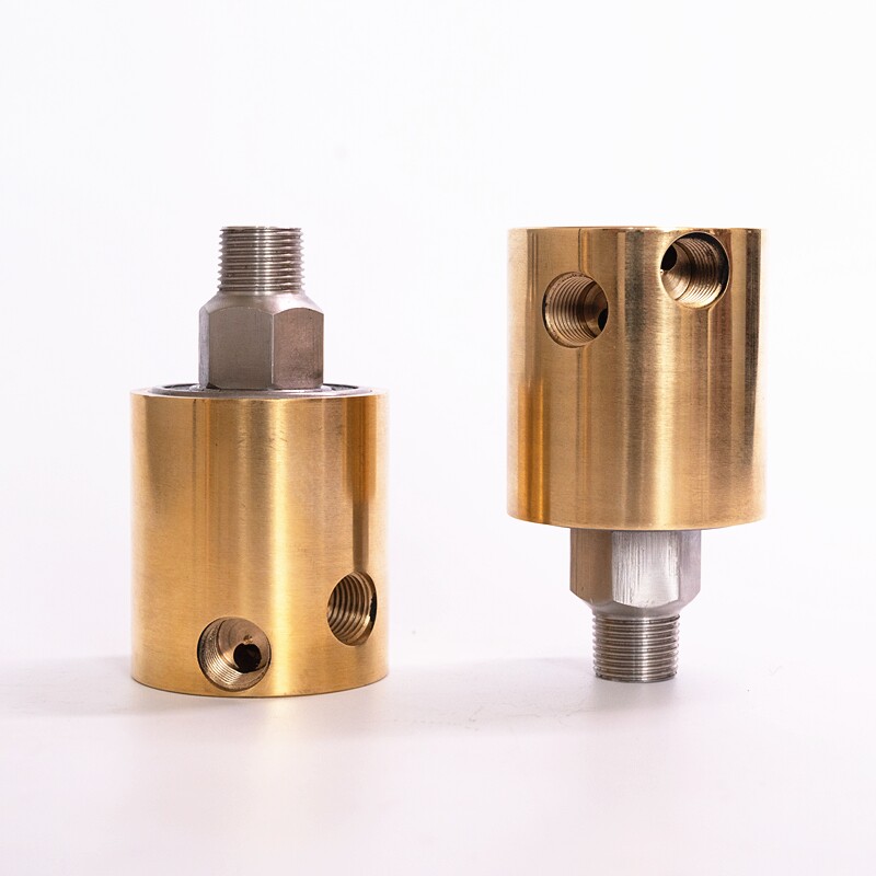盛隆 15橡胶机械模具冷却水耐用型通水双向3分4分1/2短铜旋转接头