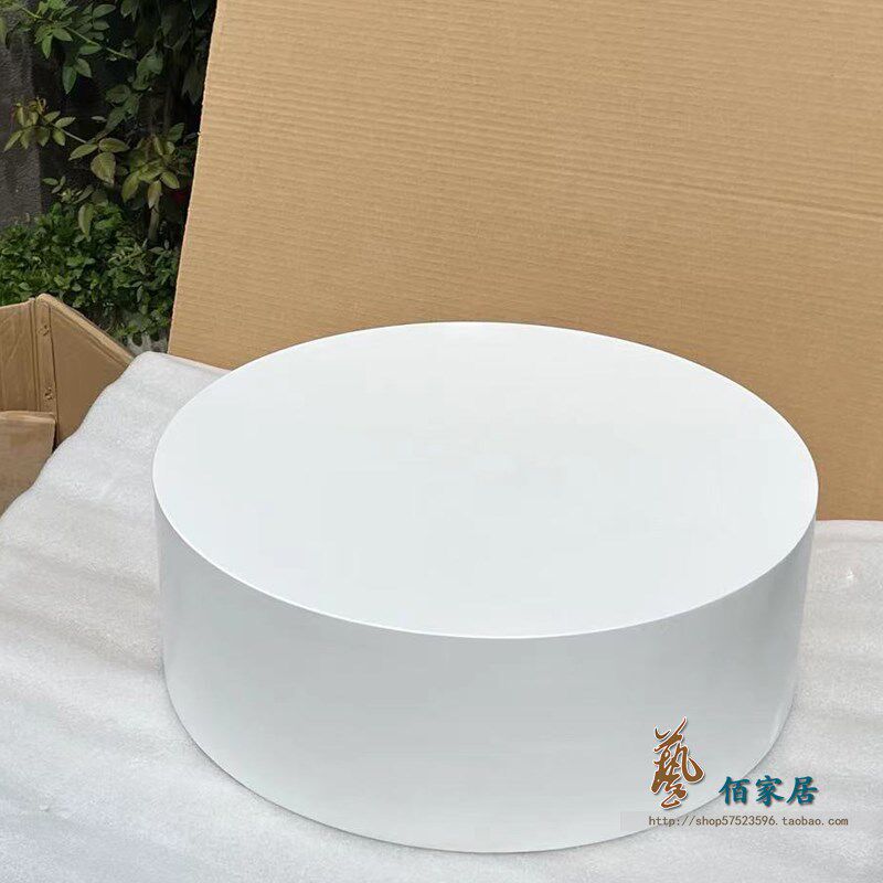 圆形空调底座白色加高实木垫高架加厚木质简约托架客厅柜机座