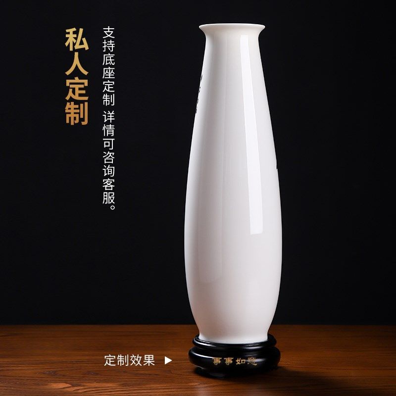 东方泥土国风手绘釉下彩花瓶客厅酒柜玄关书房博古架民宿装饰摆件