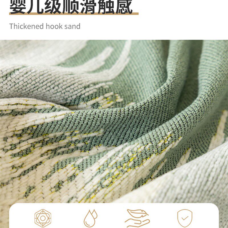 四季通用针织盖布万能沙发巾北欧全盖沙发垫套罩盖毯单三人防猫抓