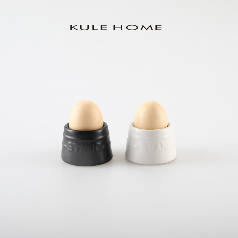 KULE HO餐M 蛋托陶瓷鸡蛋架创意蛋盅实用鸡蛋座鸡蛋托蛋杯E桌用具