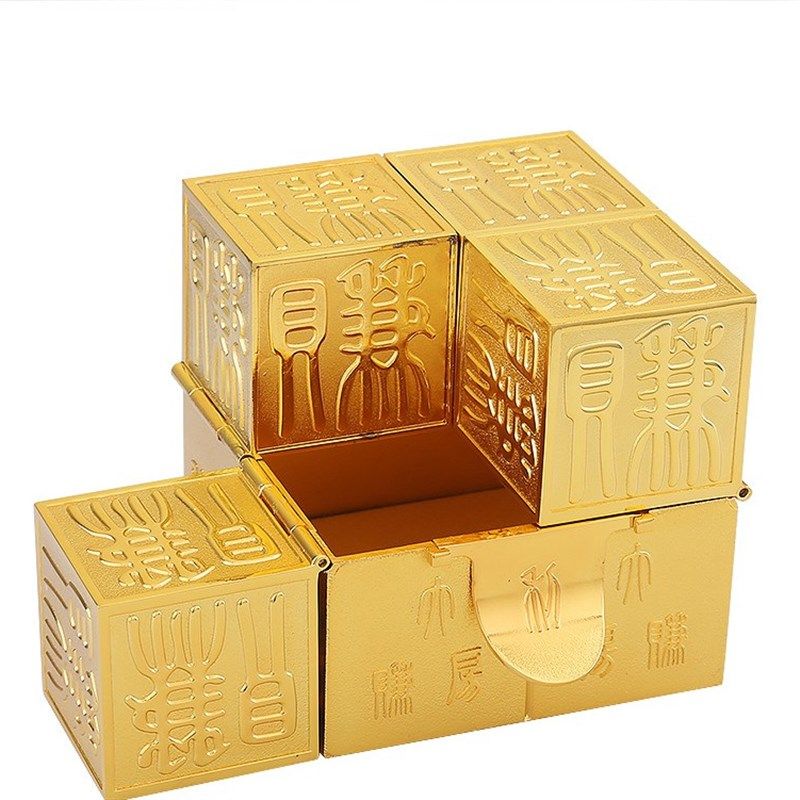 力居明吉祥金物赚房财箱摆件创造财富催财李家居客厅办公室摆设