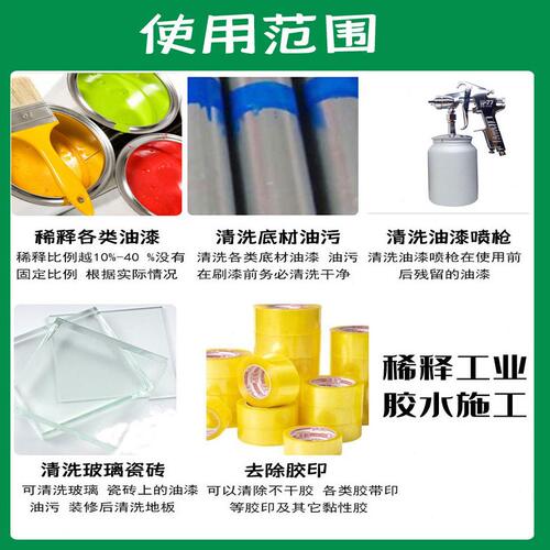 甄选J6DA油漆稀释剂通用漆料瓷砖玻璃油污油墨胶印清除剂洗枪水稀