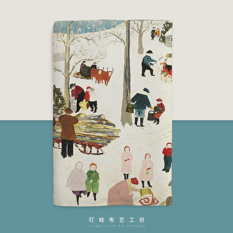 雪景手画手绘风插账本小清新女少笔记本/记事本