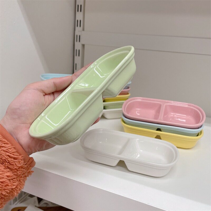 蜜袋鼯专用喂食器飞鼠防溅多格喂食盆 饭盆用品仓鼠食盆陶瓷防翻