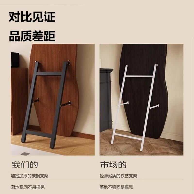 全身镜家用高级感可挂可立穿衣镜复古贴墙试衣镜卧室壁挂落地镜子
