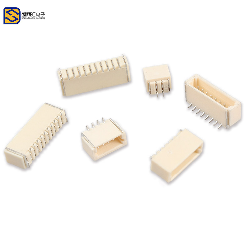 SH1.0立贴 1.0mm间距 连接器 2P/3P/4P/5P/6P/7P/8P-12P立贴插座