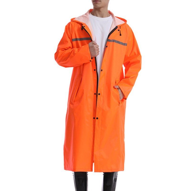 雨衣成人男士女款徒步长款全身防暴雨雨披有口袋带拉链紧袖口雨衣
