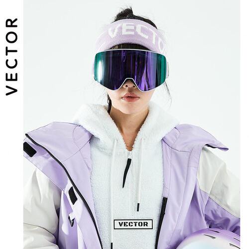 甄选VECTOR滑雪护目镜成人款滑雪眼镜防雾磁吸镜片可卡近视眼镜雪