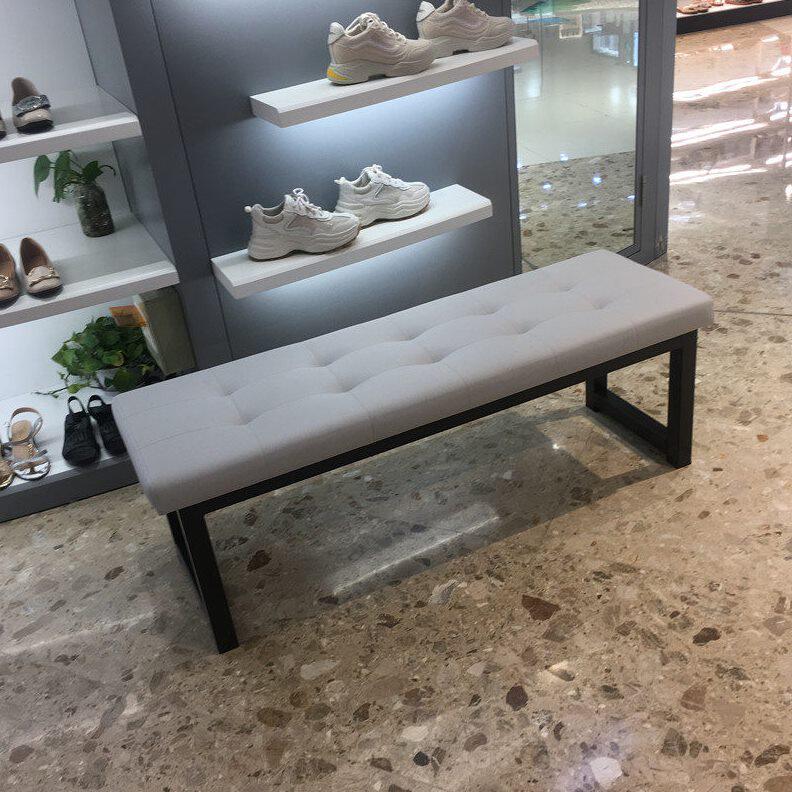 甄选软包长条凳桑拿浴室更衣室试鞋凳不锈钢长条凳鞋店试鞋凳商场