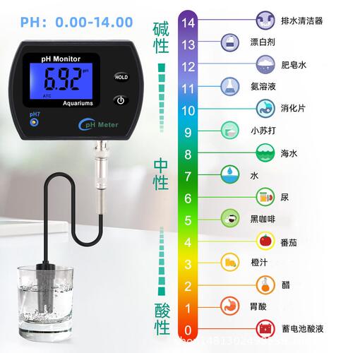 甄选ph-990便携式pH计酸度计分析仪分辨率带背光测试计检测仪水族