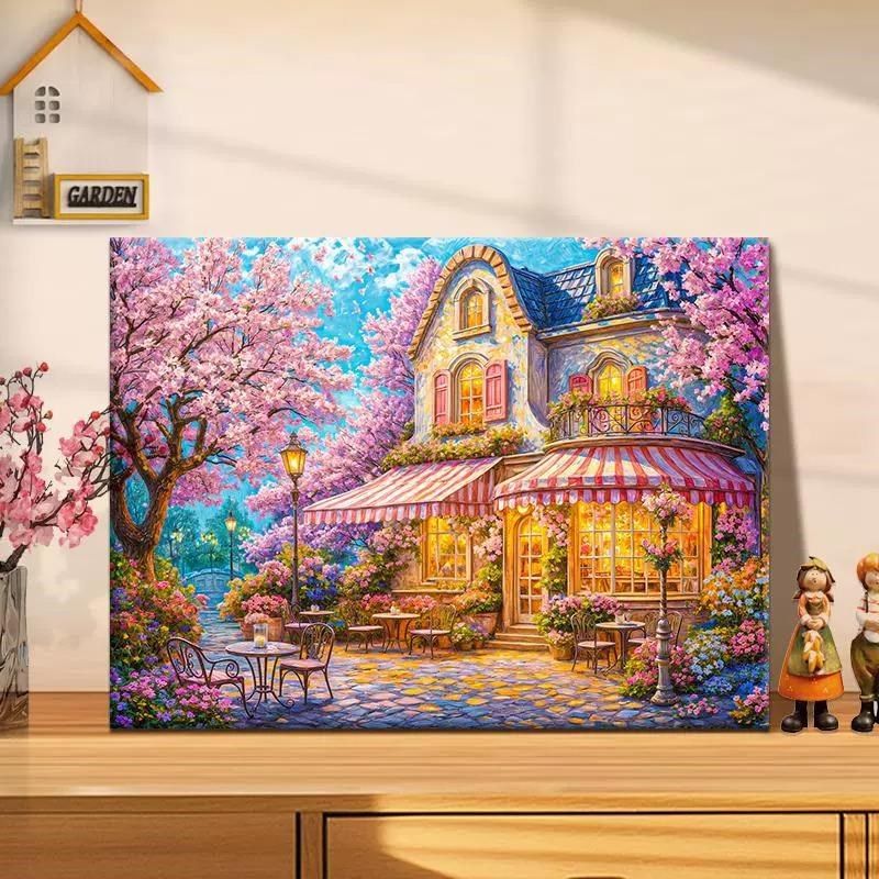 望夏花艺-diy数字油画手绘丙烯画手工填充填色治愈彩卉丙烯油花画