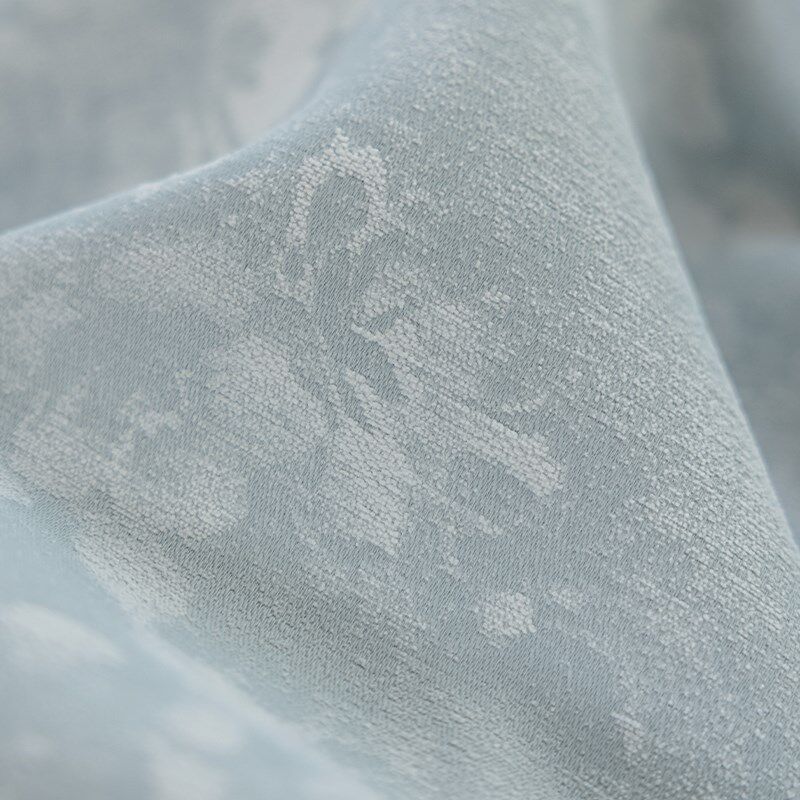 加高雪尼尔提花布窗帘成品全遮光2024新款法式别墅自建房客厅卧室