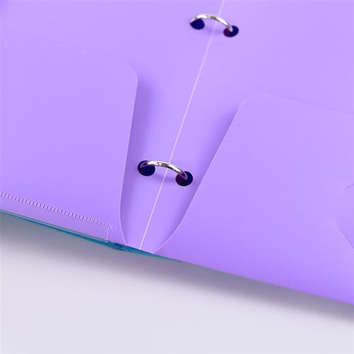 瑞胤祥PP口袋式封面双插袋A4文件夹试卷收纳夹商务办公档案分类夹