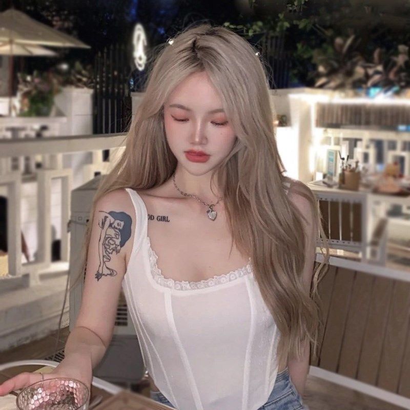 假发女长发Lolita长卷发大波浪网红蓬松中分八字刘海自然圆脸全头