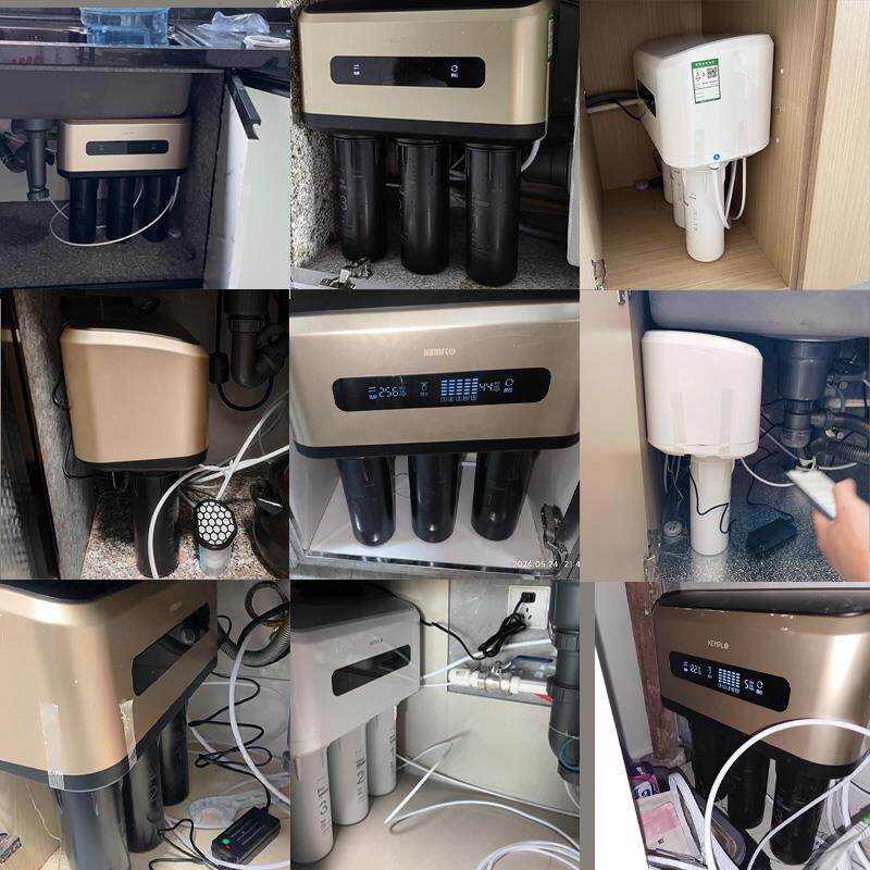 溢泰康富乐净水器橱下反渗透直饮机无罐通用滤芯ROB3-400上门安装