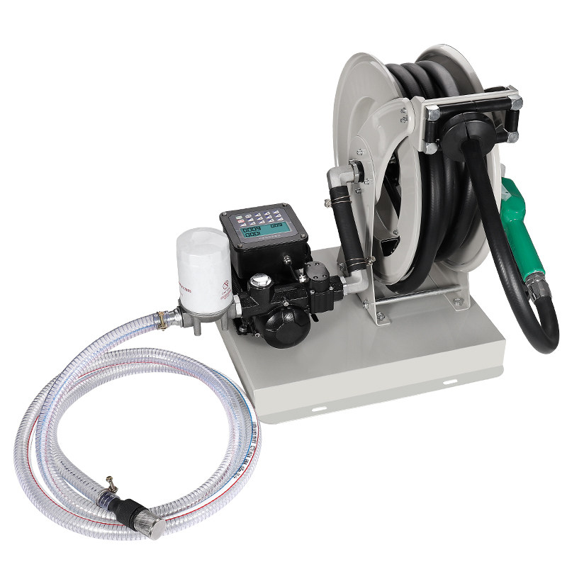 卡维特电动抽油泵12v24v220v伏柴汽油防爆车载加油机小型卷盘机