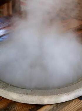 云南草帽鱼石锅蒸汽石锅鱼专用石锅三峡石蒸汽锅破损包赔质保3年