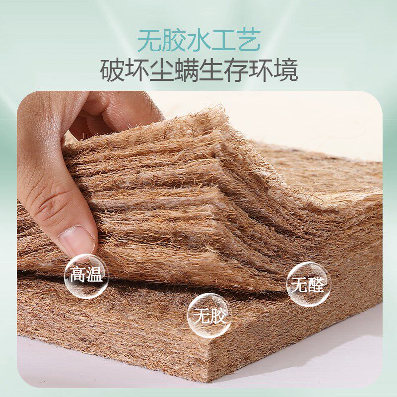 儿童椰棕床垫天然粽榈偏硬家用卧室厚20cm泰国乳胶1.5米单人定制