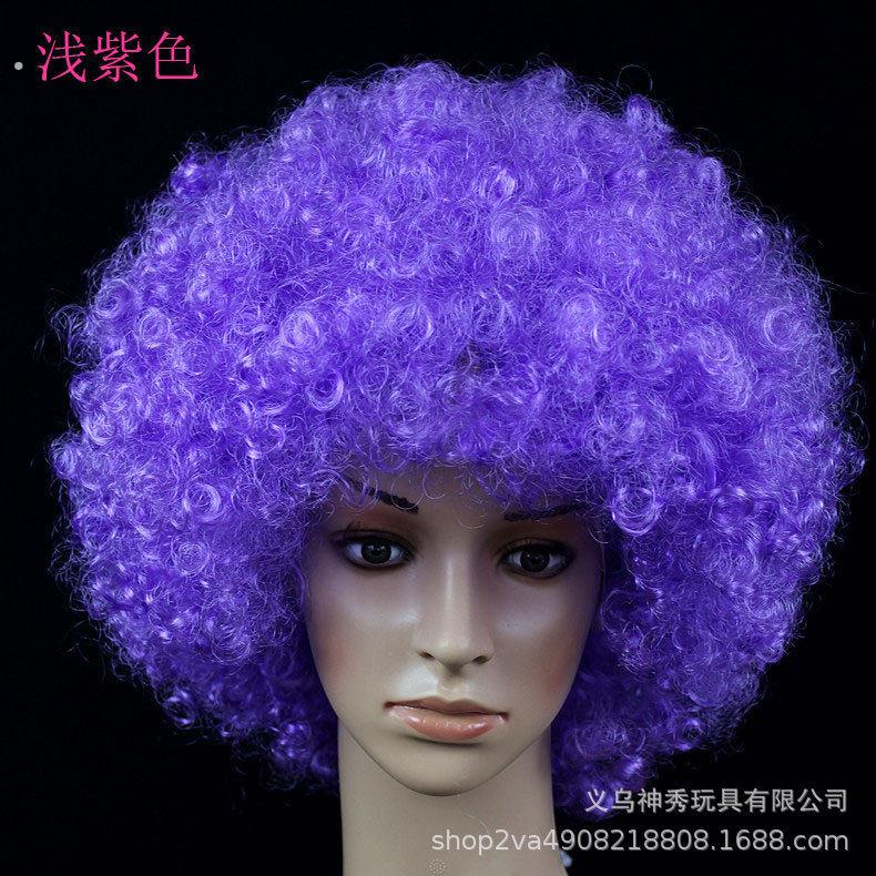 爆炸头假发搞怪小丑头套演出搞笑道具彩色假发套幼儿园表演区材料
