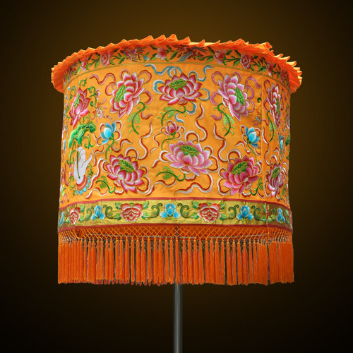 可定制绣品 高档装饰佛手莲花幡幢宝盖伞盖华盖