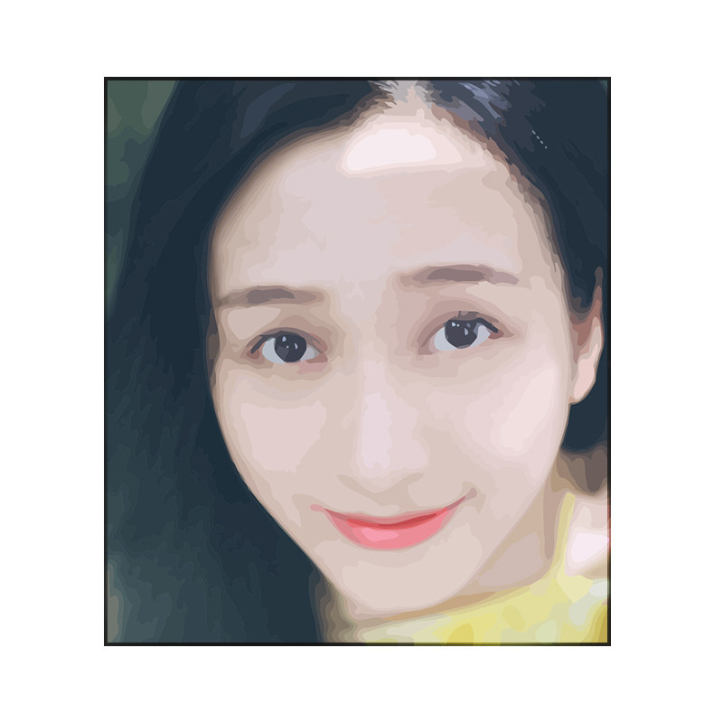 diy数字油画定制明星照片手工手自绘礼物填上色油彩画装饰画艺彩