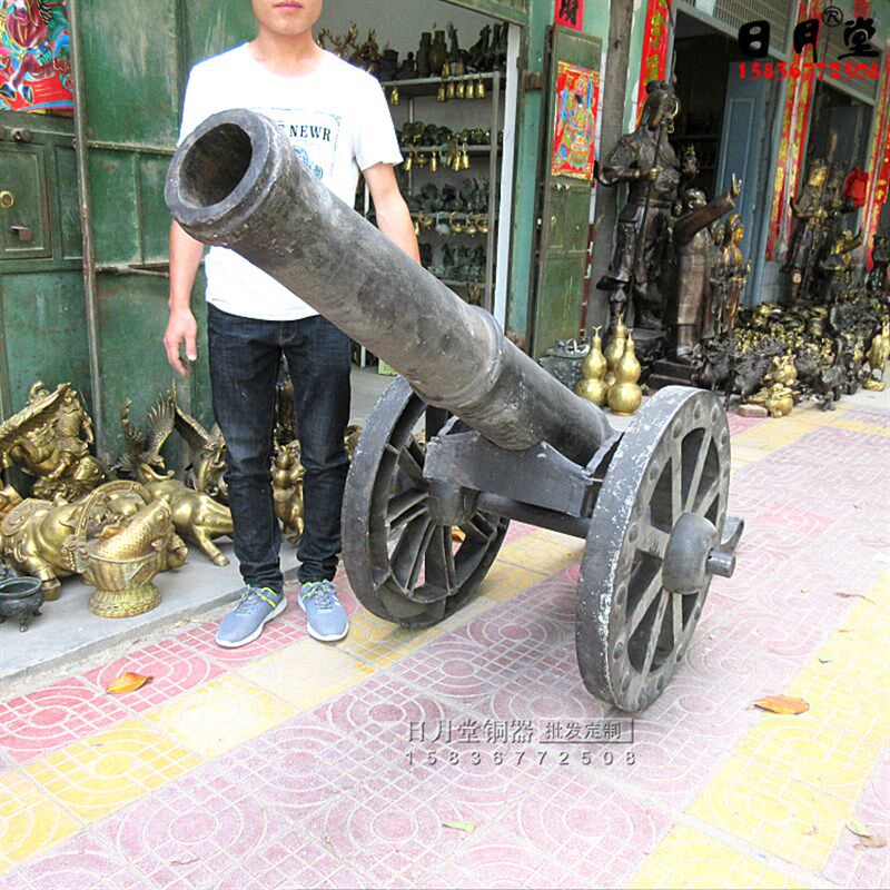 特大铸铁大炮别墅农家乐古战场景区城墙摆件明清古典镇宅红衣大炮