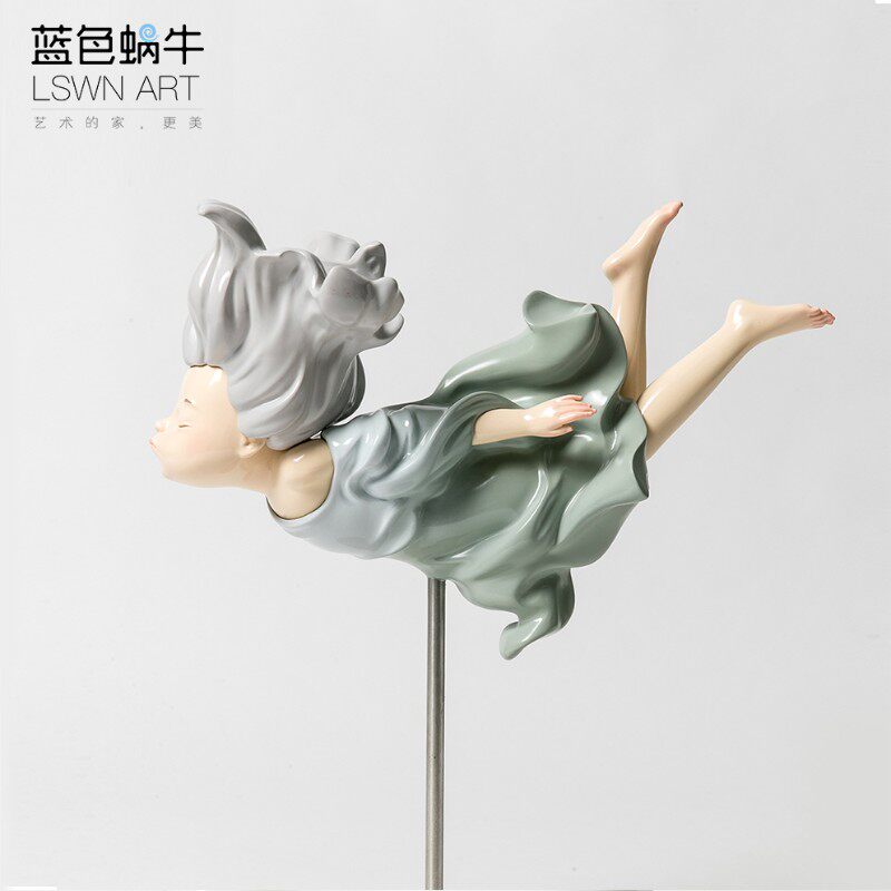 蓝色蜗牛水中秘语-幸福泡泡 摆件家居饰品摆设创意装饰结婚礼物