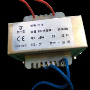客户定制 EI76自耦变压器 100VA 380V-0转0-220V 单相电源 东一百