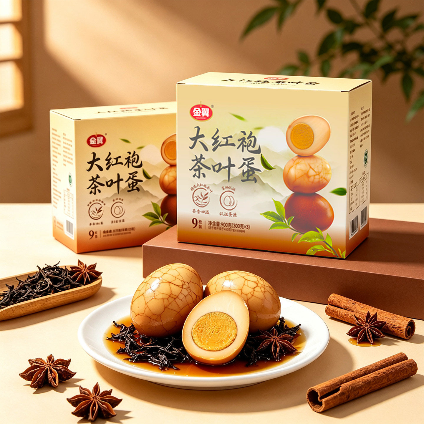 金翼富硒大红袍即食茶叶蛋2盒