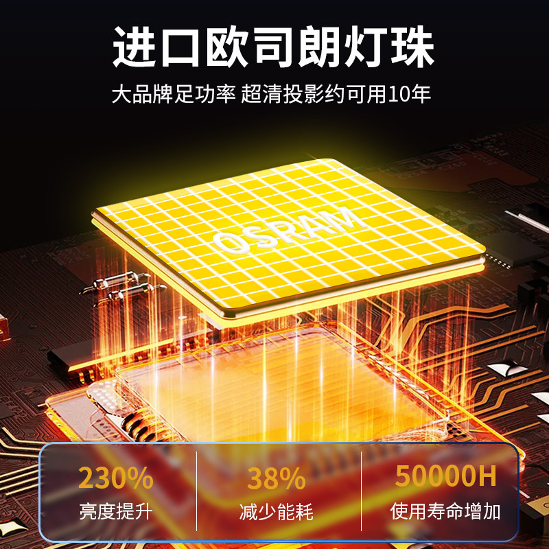 300瓦大功率广告logo投影灯文字图案门头户外室外防水高清投射灯